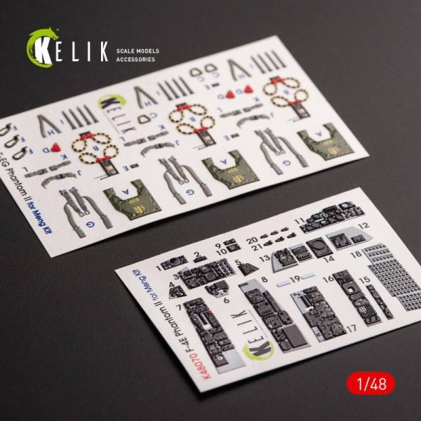 F-4E Phantom II interior 3D decals for Meng kit (1/48)