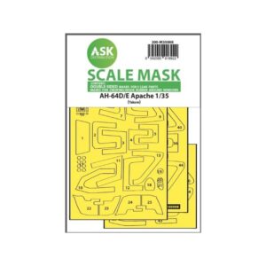 1/35 AH-64D/E double-sided mask with inside white rubber mask for Tacom