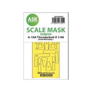 1/48 A-10A Thunderbolt II one-sided express fit mask for GWH