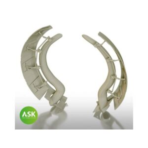 1/48 A6M2 Zero open engine cooling flaps with exhausts detail set - ASK 3D print rec. for Eduard