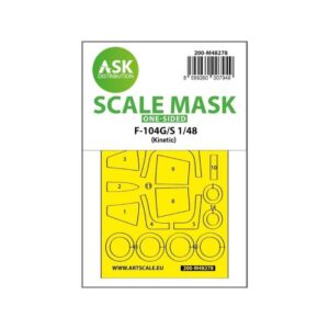 1/48 F-104G/S one-sided express fit mask for Kinetic