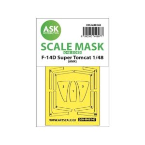 1/48 F-14D Super Tomcat one-sided express fit mask for AMK