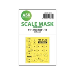 1/48 F4F-3 Wildcat one-sided express mask for Eduard