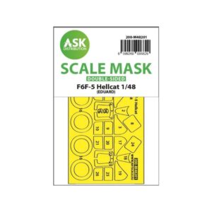 1/48 F6F-5 Hellcat double-sided express fit mask for Eduard