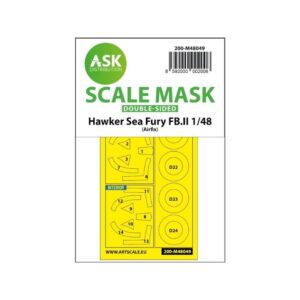 1/48 Hawker Sea Fury FB.11 double-sided mask for Airfix