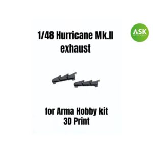 1/48 Hurricane Mk.II exhaust for Arma Hobby kit