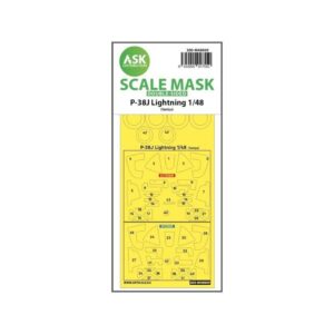 1/48 P-38J Lightning double-sided mask for Tamiya