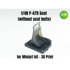 1/48 P-47D Seat (without seat belts)