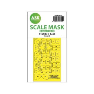 1/48 P-51B/C Mustang double-sided express fit mask for Eduard