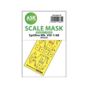 1/48 Spitfire Mk.VIII double-sided express fit mask for Eduard
