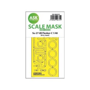 1/48 Su-27UB Flanker-C one-sided express fit mask for Kitty Hawk