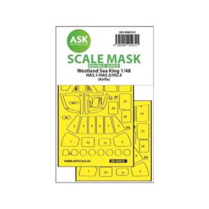 1/48 Westland Sea King HAS.1/HAS.5/HU.5 double-sided express fit mask for Airfix