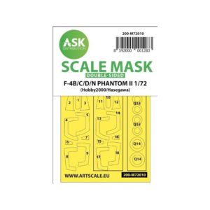 1/72 F-4B/C/D/N Phantom II double-sided painting mask for Hasegawa / Hobby2000