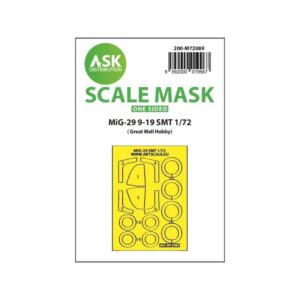 1/72 MiG-29 9-19 SMT one-sided express fit mask for GWH