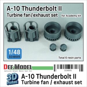A-10 Thunderbolt II Turbine fan / exhaust set - (for Academy 1/48)