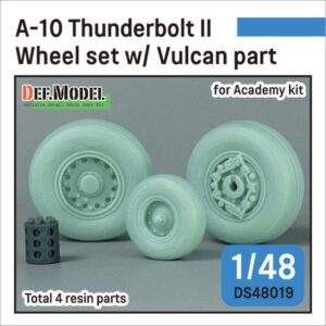 A-10 Thunderbolt II wheel set w/ Vulcan part (for Academy 1/48)