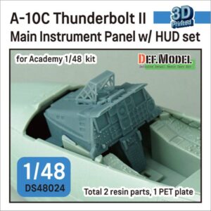 A-10 Thunderbolt Main Instrument Panel w/ HUD set (for Academy 1/48)