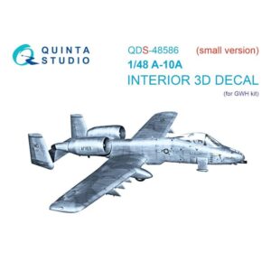 A-10A Warthog 3D-Printed & coloured Interior on decal paper (GWH) (small version) - 1/48