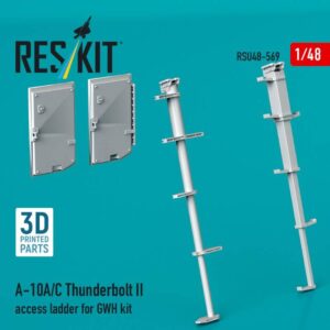 A-10A/C Thunderbolt II access ladder for GWH kit (3D Printed) (1/48)