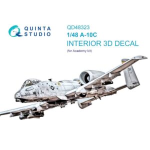 A-10C 3D-Printed & coloured Interior on decal paper (Academy) - 1/48