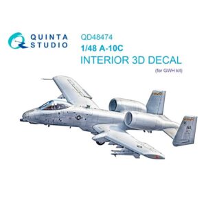 A-10C 3D-Printed & coloured Interior on decal paper (GWH) - 1/48