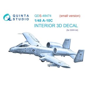 A-10C 3D-Printed & coloured Interior on decal paper (GWH) (Small version) - 1/48
