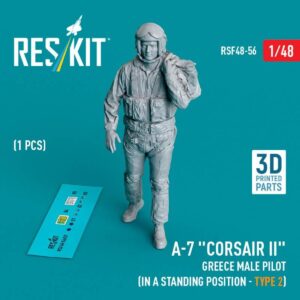 A-7 "Corsair II" Greece male pilot (in a standing position - type 2) (1 pcs) (3D Printed) (1/48)