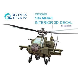 AH-64E 3D-Printed & coloured Interior on decal paper (Takom) - 1/35