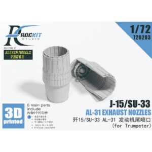 AL-31 exhaust nozzles (for Trumpeter J-15/SU-33)