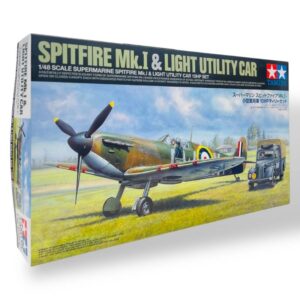 British fighter aircraft Supermarine Spitfire Mk.I and British Light Utility Car 10HP Tilly - Set