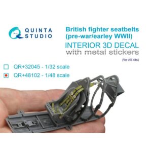 British Fighter seatbelts (pre-war/early WWII) (with metal buckles) (All kits) - 1/48