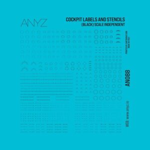 Cockpit Labels and Stencils (Black) (Scale Independent)