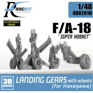 E/A-18 E/F landing gear with wheels (for Hasegawa)