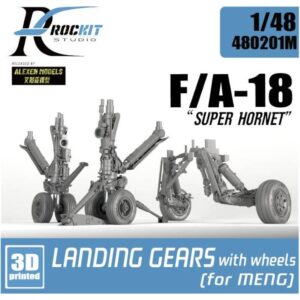 E/A-18 E/F landing gear with wheels (for MENG)