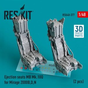 Ejection seats MB Mk.10Q for Mirage 2000B,D,N (2 pcs) (3D Printed) (1/48)