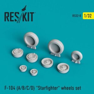 F-104 (A,B,C,D) "Starfighter" wheels set (1/32)