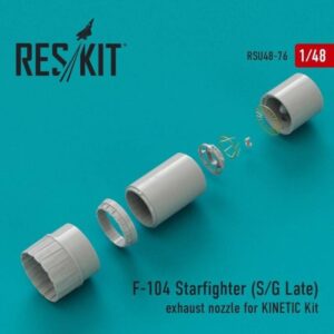 F-104 (S,G-late) "Starfighter" exhaust nozzle for Kinetic kit (1/48)