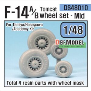F-14A/B tomcat sagged wheel set- Mid. (for Tamiya/Hasegawa 1/48)