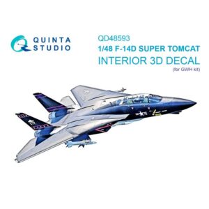F-14D Super Tomcat 3D-Printed & coloured Interior on decal paper (GWH) - 1/48