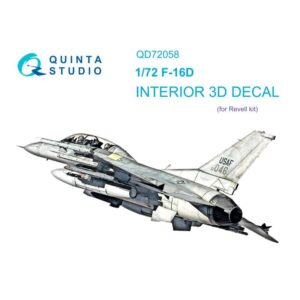 F-16D 3D-Printed & coloured Interior on decal paper (Revell) - 1/72