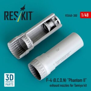 F-4 (B, C, D, N) "Phantom II" exhaust nozzles for Tamiya kit (3D printed) (1/48)