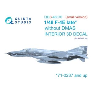 F-4E late without DMAS 3D-Printed & coloured Interior on decal paper (Meng) (Small version) - 1/48
