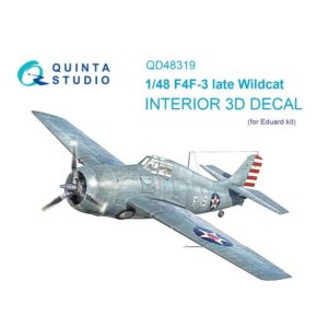 F4F-3 late 3D-Printed & coloured Interior on decal paper (Eduard) - 1/48
