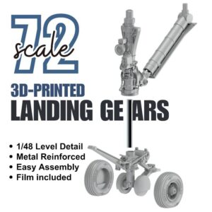 F/A-18 Landing gears with weighted whells sets (for Hasegawa)