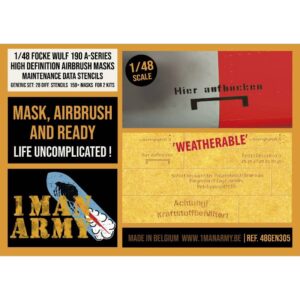 Focke Wulf 190 A-Series Data Stencils Gen. Set 1/48