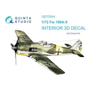 Fw 190A-5 3D-Printed & coloured Interior on decal paper (Eduard) - 1/72