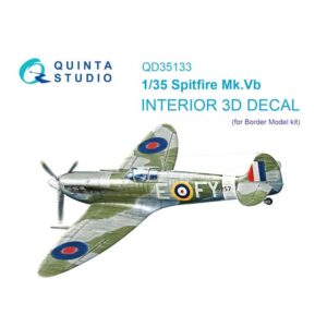 Spitfire Mk. Vb 3D-Printed & coloured Interior on decal paper (Border model) - 1/35