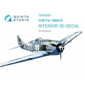 Fw 190A-8 3D-Printed & coloured Interior on decal paper (Tamiya) - 1/48