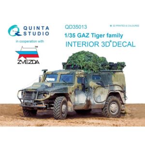 GAZ Tiger family 3D-Printed & coloured Interior on decal paper (Zvezda) - 1/35