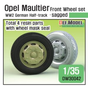 German Opel Maultier Sagged Front Wheel set ( for Dragon/Italeri 1/35)